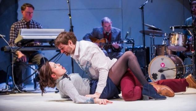 Clare Dunne and John Lightbody in A Midsummer Night's Dream at the Lyric Hammersmith. Photo: Tristram Kenton