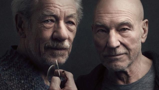 Ian McKellen and Patrick Stewart: No Man's Land play, photo by Luke Fontana