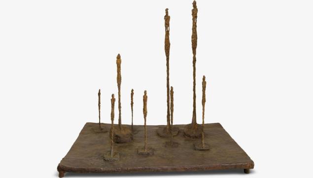 Giacometti La Clairière, 1950 Bronze © Alberto Giacometti Estate /Licensed in the UK by ACS and DACS, 2016 review giacometti klein gagosian klein giacometti exhibition