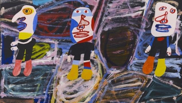 Jean Dubuffet, Inspection du territoire (F 141) 1 er septembre 1982, 1982 Dubuffet London Exhibition