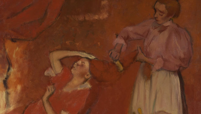 Hilaire-Germain-Edgar Degas (1834 – 1917) Combing the Hair ('La Coiffure'), about 1896 © The National Gallery, London