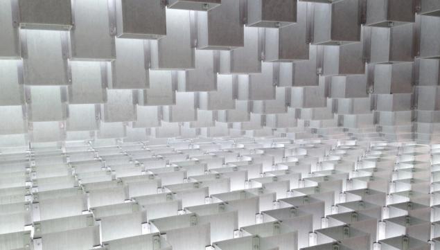 Looking up: roof of 2016 Serpentine Bjarke Ingels Pavilion © Culture Whisper