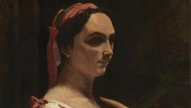 Jean-Baptiste-Camille Corot, Italian Woman (detail), about 1870 © The National Gallery, London