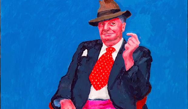 David Hockney artiste, Barry Humphries, 26-28 Mars, 2015 © David Hockney. Photo par Richard Schmidt, Royal Academy London