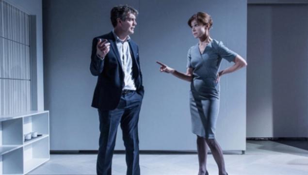 Alexander Hanson and Tanya Franks in The Truth (Photo Credit: Marc Brenner)