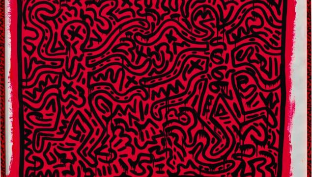 Sothebys. Image: KEITH HARING Untitled, 1982 Estimate £200,000–300,000 Keith Haring Anya Hindmarch Sothebys Auction