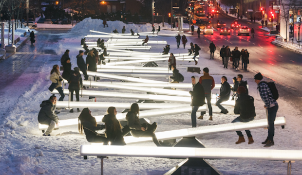 Ups and Downs: interactive musical seesaws fill the West End