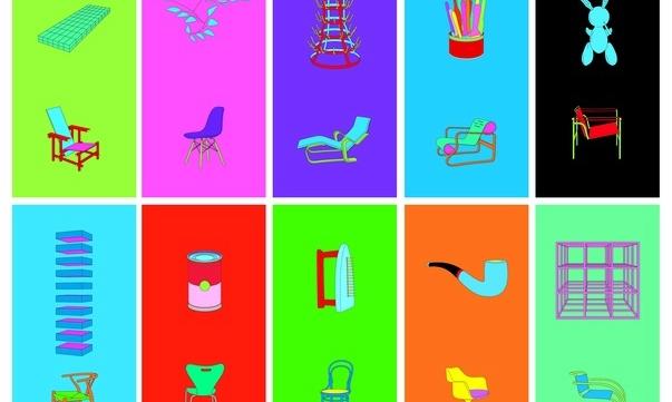 Michael Craig‐Martin, Art & Design, 2012, A set of 10 screenprints,  Edition of 50, Courtesy the artist and Alan Cristea Gallery