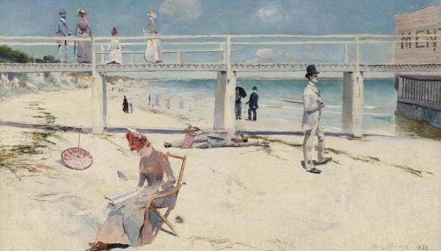 Bold impressions: A Holiday at Mentone, 1888, by Charles Conder Art Gallery of South Australia, Adelaide