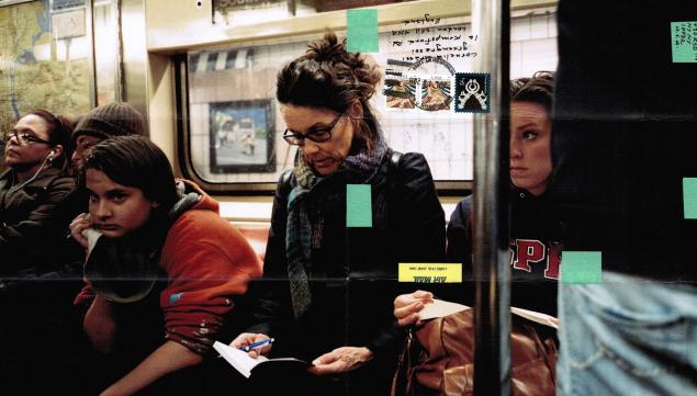 Moyra Davey - Subway Writers (2011). Copyright the artist