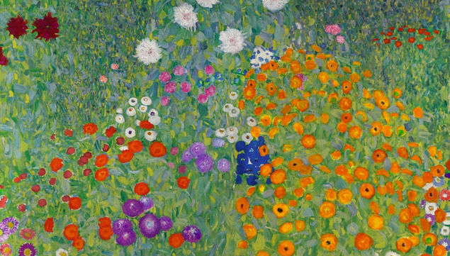 Gustav Klimt's Bauerngarten courtesy of Sotheby's