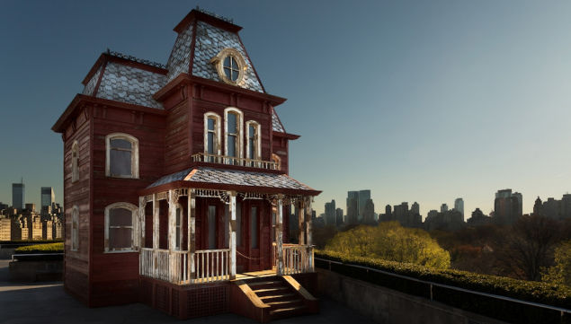 The Roof Garden Commission: Cornelia Parker, Transitional Object (PsychoBarn) , 2016 Installation view at The Metropolitan Museum of Art Photography by Hyla Skopitz, The Photograph Studio, The Metropolitan Museum of Art. Copyright 2016.