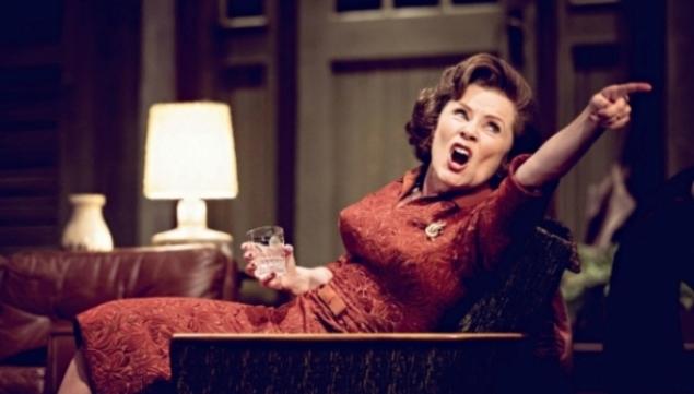 Imelda Staunton in Edward Albee's Who's Afraid of Virginia Woolf? Photo by Johan Persson