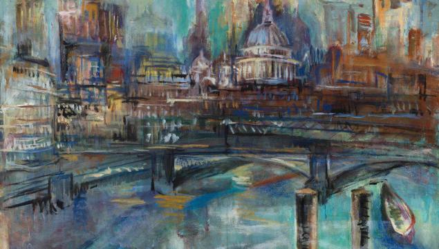 The Thames and St Paul's, 2011, courtesy Ben Uri Gallery