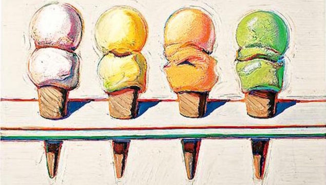 Wayne Thiebaud, White Cube Mason's Yard