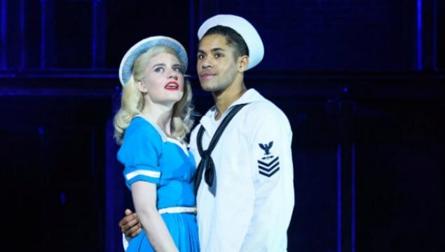 Lizzy Connolly and Jacob Maynard as Hildy and Chip. On The Town musical. Photo by Johan Persson 