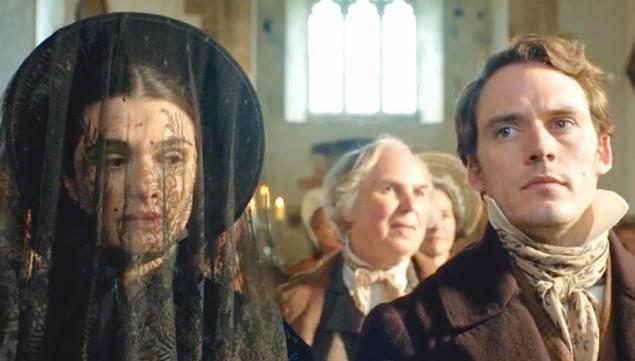 Rachel Weisz and Sam Claflin in My Cousin Rachel