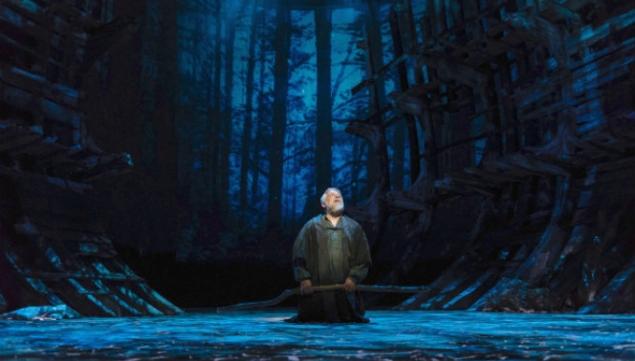 Simon Russell Beale as Prospero; The Tempest, RSC. Photo by Topher McGrillis