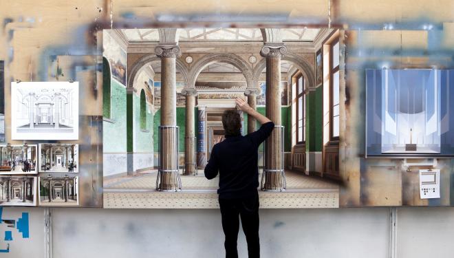 Ben Johnson, Roman Room (in progress), 2012-2014, Courtesy of the artist and Alan Cristea Gallery