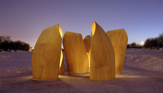 Patkau Architects, Ice skating shelters, Winnipeg, 2012 © Patkau Architects