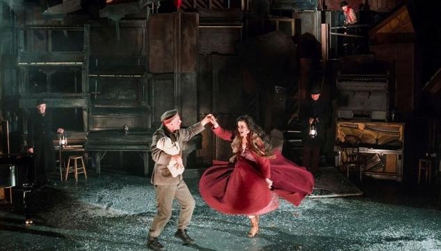 Patrick O'Kane as Woyzeck and Camille O'Sullivan as Marie in 'Woyzeck in Winter'. Photo by Patrick Redmond.