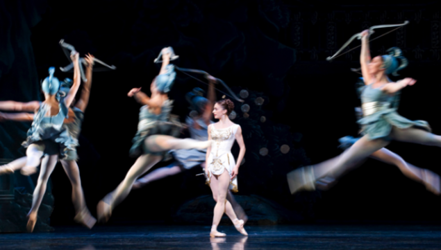 Marianela Nuñez and dancers of the Royal Ballet, Sylvia, photo Tristram Kenton