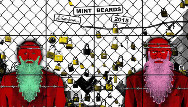 Gilbert & George, MINT BEARDS, 2015 © Gilbert & George, Courtesy White Cube