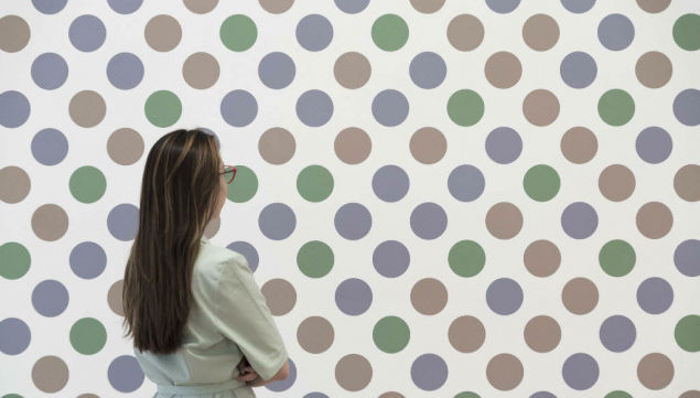 Bridget Riley: Recent Paintings 2014-2017 Installation view, David Zwirner Gallery