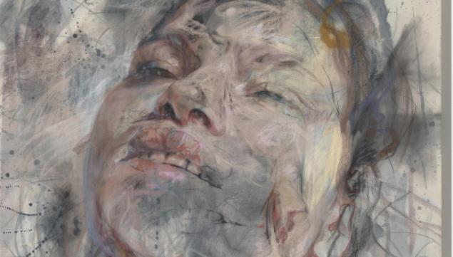 JENNY SAVILLE Dusk (detail), 2014 Charcoal and pastel on canvas © Jenny Saville Photo Mike Bruce. Courtesy Gagosian Gallery