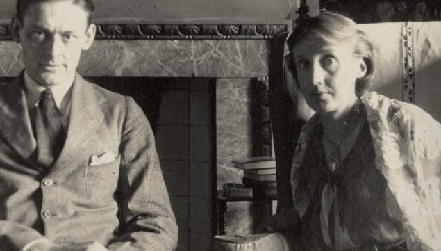 T.S. Eliot and Virginia Woolf by Lady Ottoline Morrell, June 1924, Copyright: National Portrait Gallery, London