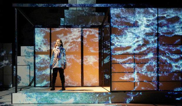 Rosalind Chao in The Great Wave, National Theatre. Photo by Mark Douet