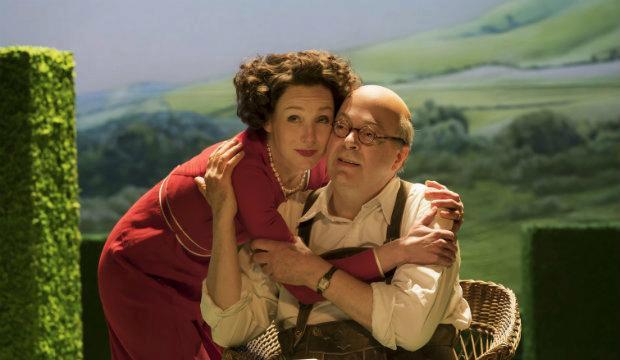 Nancy Carroll and Roger Allam in The Moderate Soprano, Duke of York's Theatre.