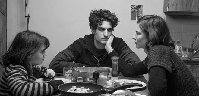 Louis Garrel, Anna Mouglalis and Olga Milshtein in Jealousy.