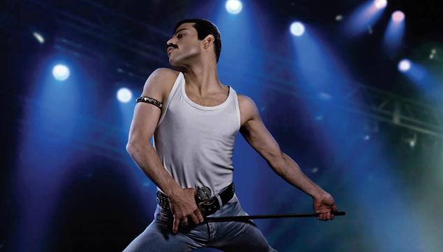 Rami Malek as Freddie Mercury in Bohemian Rhapsody