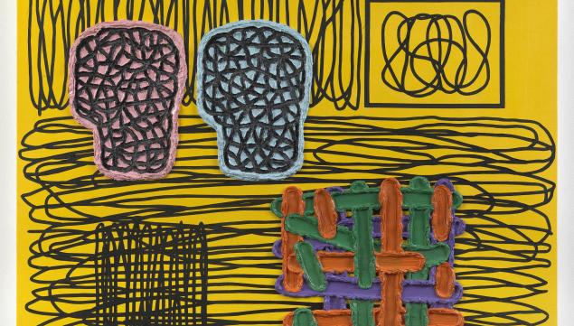 Jonathan Lasker  ‘Separation of Existence’,  2013 . Copyright The Artist; courtesy Timothy Taylor Gallery, London.