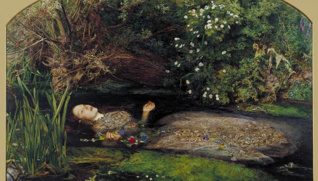 Sir John Everett Millais Ophelia 1851-2 Oil paint on canvas 762 x 1118 mm, Tate