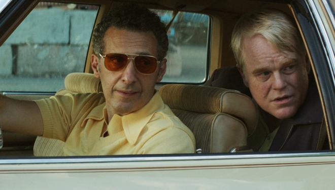 John Turturro and Philip Seymour Hoffman in God's Pocket