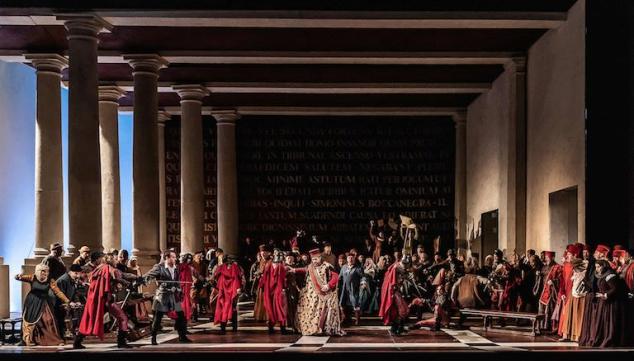 Renaissance Genoa is richly re-created in 'Simon Boccanegra'. Photo: Clive Barda