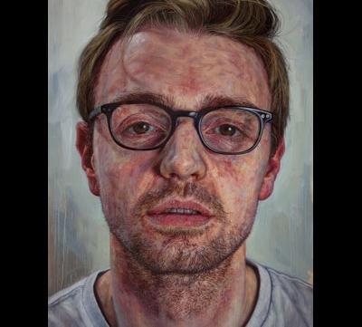 Self Portrait, oil on linen, Ian Cumberland, courtesy of Albemarle Gallery