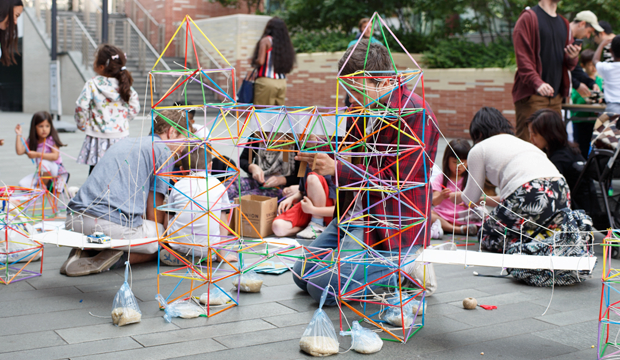 Kids in action at Open House Families. Photo: Luke O'Donovan