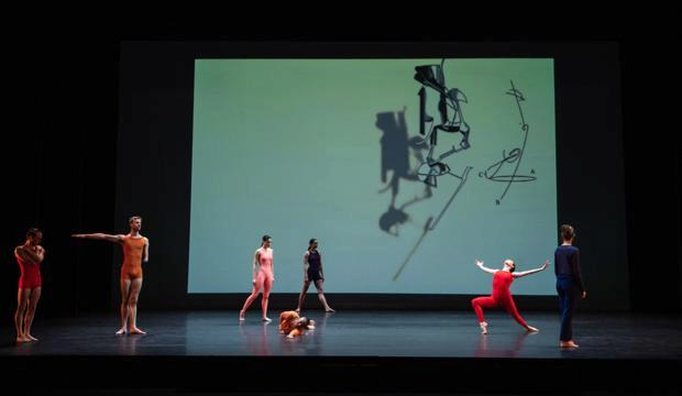 Merce Cunningham Trust, Night of 100 solos: a centennial event, ensemble, photo Stephen Wright