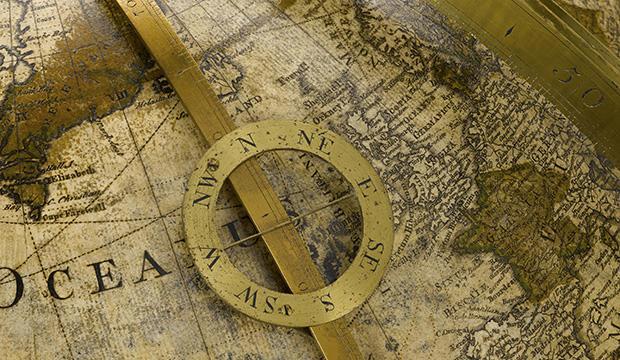 Detail of terrestrial globe, 1766, by George Adams for King George III © Science Museum Group