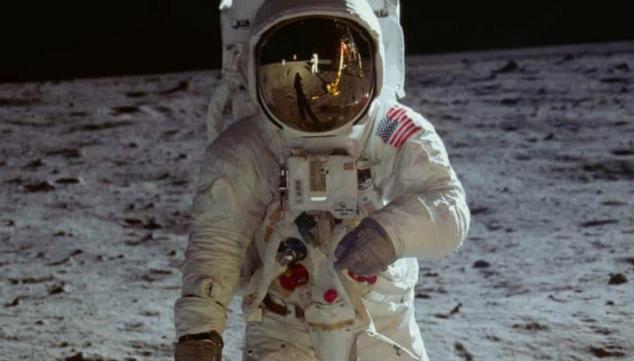 Neil Armstrong on the Moon