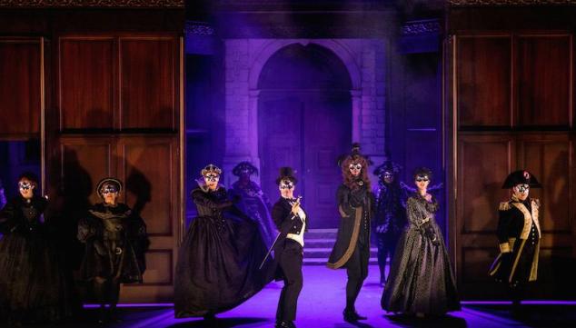 The masked ball at the end of Un Ballo in Maschera. Photo: Ali Wright