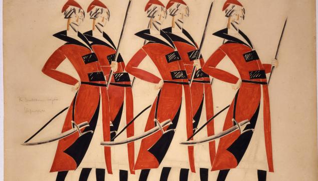 Costume design for Life for the Tsar 1913-1915 Vladimir Tatlin 4 MB © A. A. Bakhrushin State Central Theatre Museum