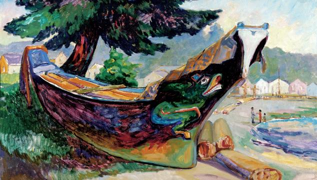 Emily Carr, 'Indian War Canoe (Alert Bay)', courtesy of Dulwich Picture Gallery