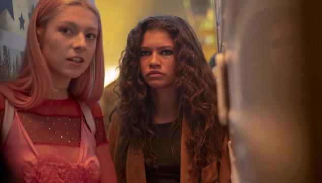 Hunter Schafer and Zendaya in Euphoria, Sky Atlantic