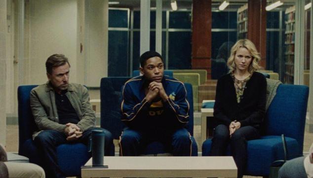 Tim Roth, Kelvin Harrison Jr. and Naomi Watts in Luce