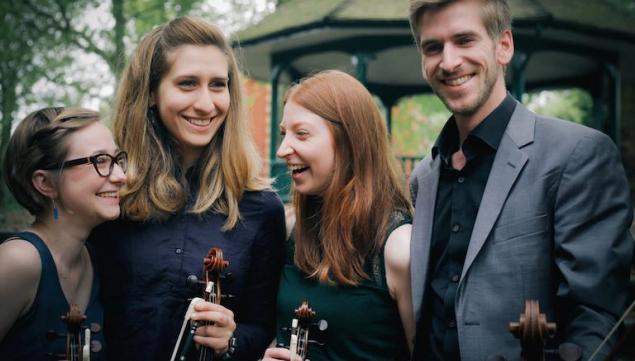 The Consone Quartet perform at the Royal Over-Seas League