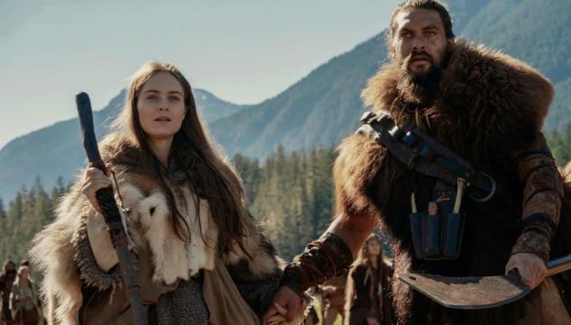 Hera Hilmar and Jason Mamoa in See, AppleTV+